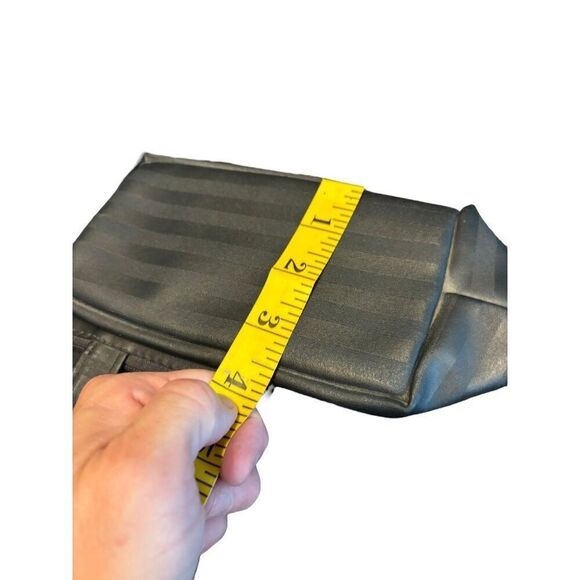 Mary Kay Black Striped Handbag With Zipper & Handles - Picture 4 of 11